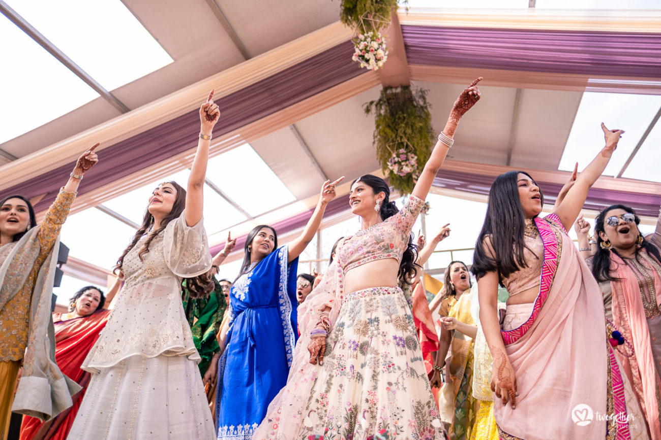 ITC Maurya wedding bridal dance performance.