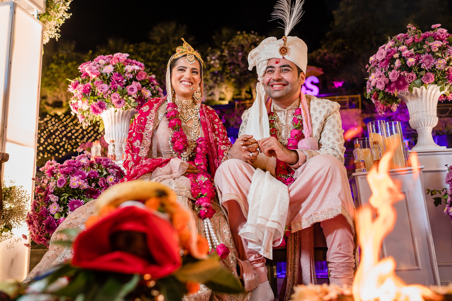 Wedding Pheras at Taj Aravali, Udaipur.