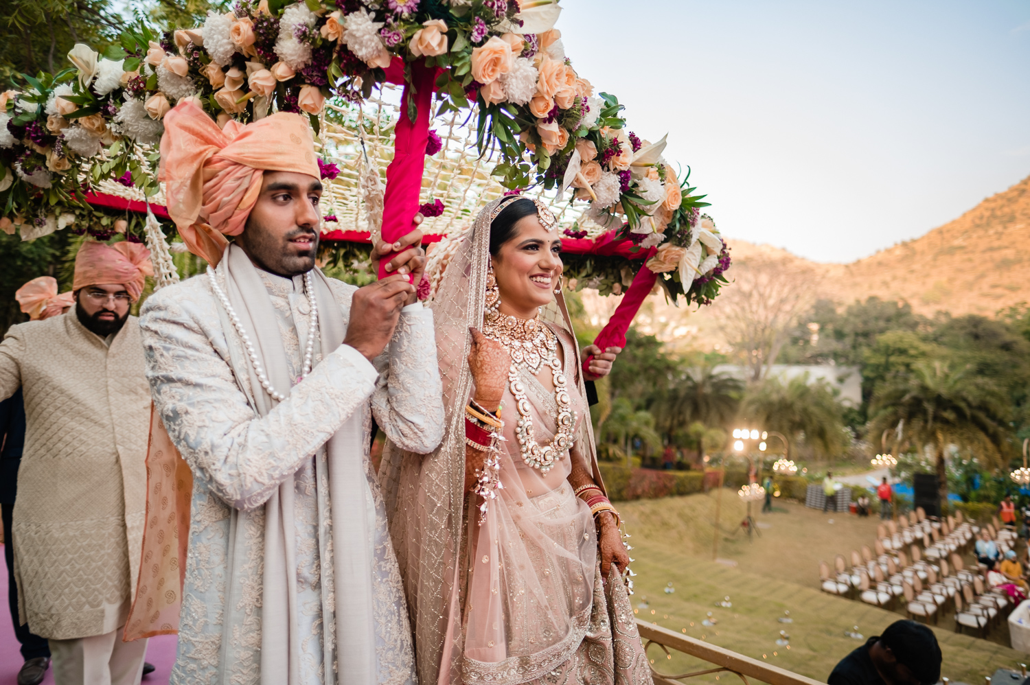 Bridal Entry at Taj Aravali, Udaipur.